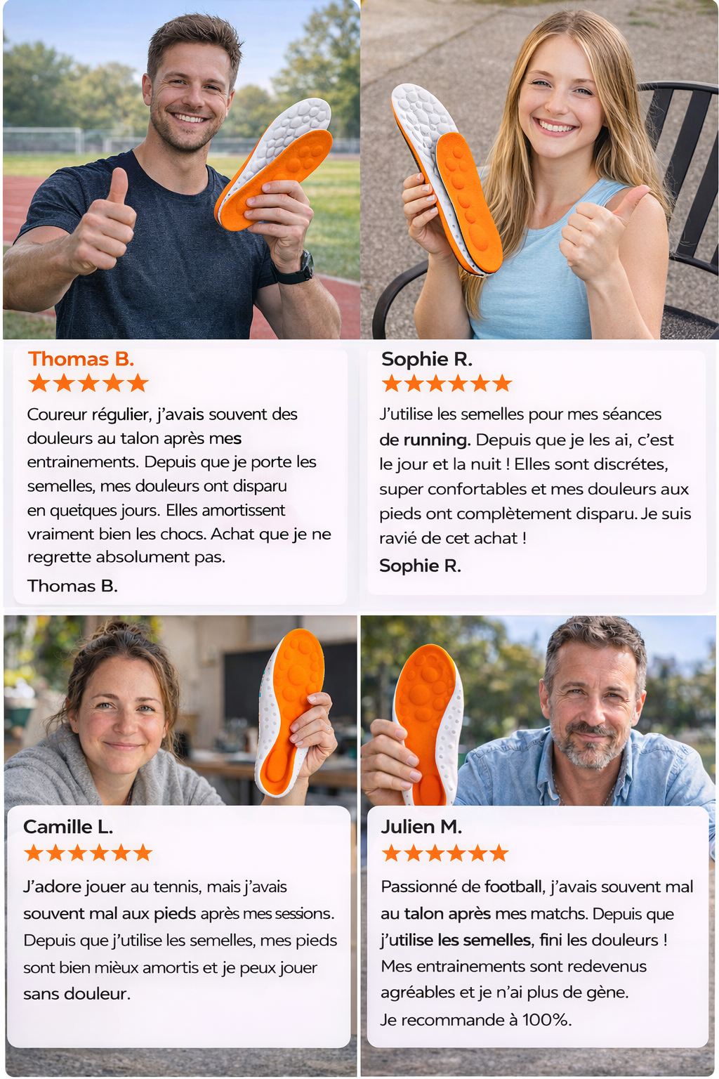 MOVANCE ™ – Semelles de confort adaptées aux sportifs